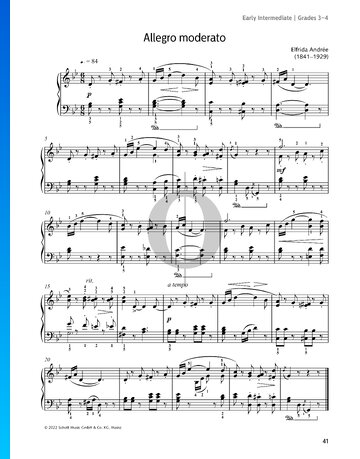 Allegro moderato, Op. 7 No. 3 Sheet Music