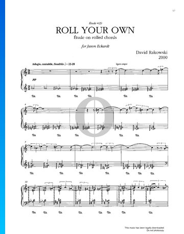 Études Book III: Roll Your Own Spartito