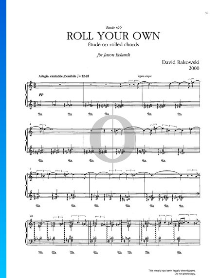 Études Book III: Roll Your Own