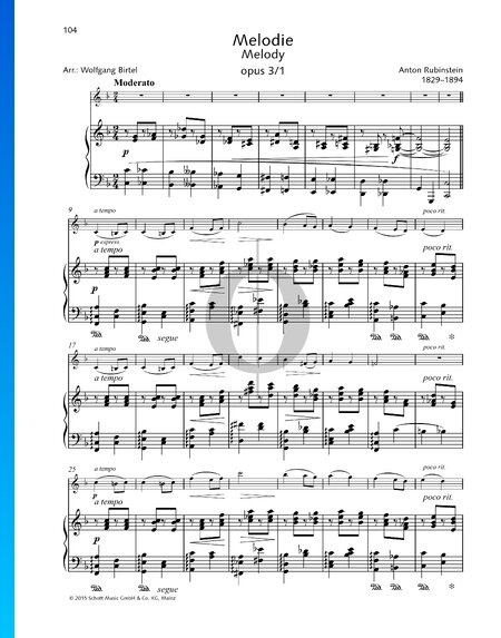 Mélodie en Fa, Op. 3 No. 1