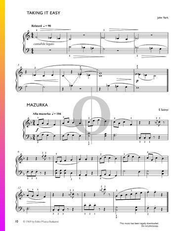 Taking It Easy Sheet Music