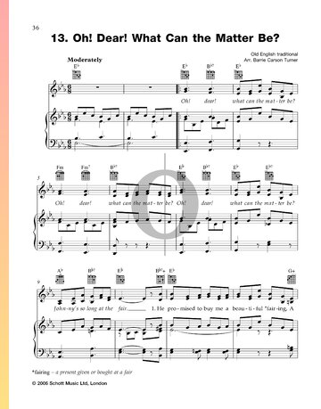 Oh! Dear! What Can the Matter Be? Sheet Music