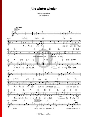 Alle Winter wieder Sheet Music