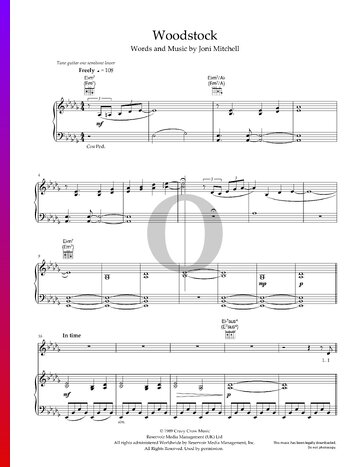 Woodstock Sheet Music