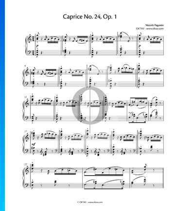 Partition Caprice n° 24, op. 1