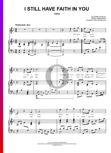 I Still Have Faith in You Sheet Music