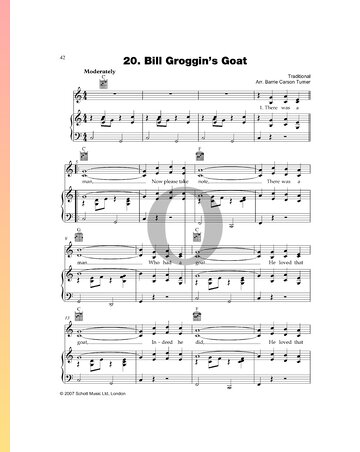 Bill Groggin’s Goat Sheet Music
