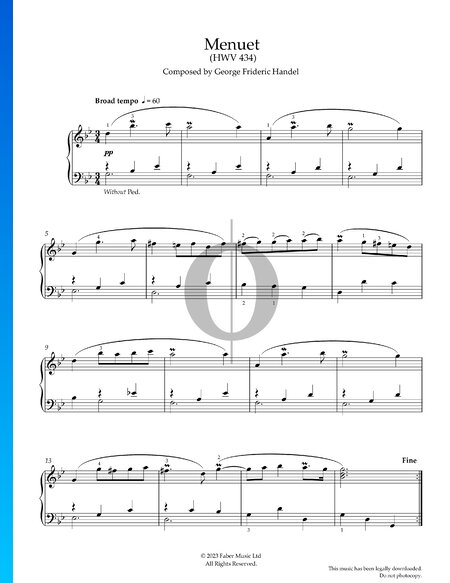 Suite D Minor Hwv 448 4 Sarabande I And Ii Sheet Music Piano Solo Pdf Download Oktav