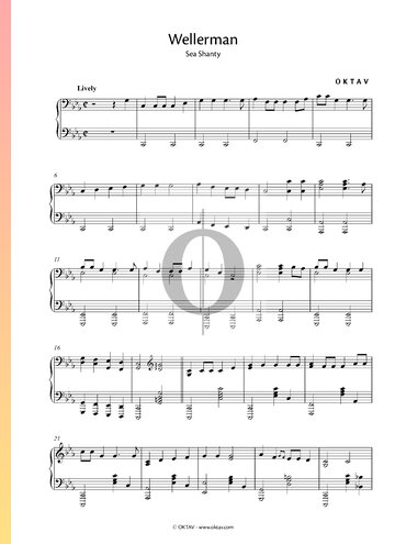 Wellerman Musik-Noten