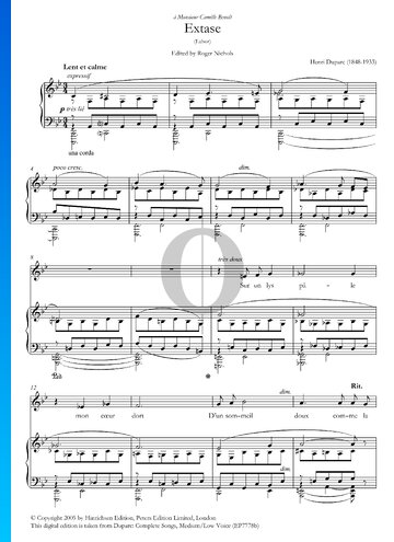 Extase Partitura