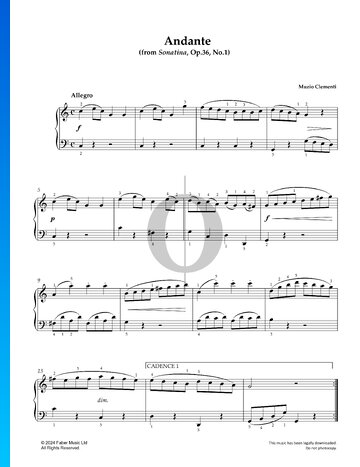 Partition Sonatine in C Major, Op. 36 No. 1: 1. Allegro