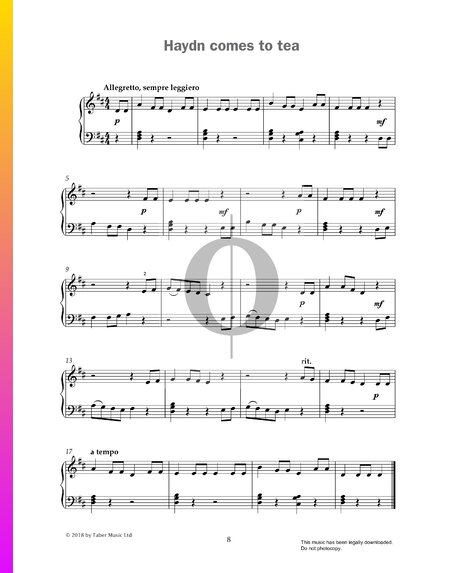 Haydn Comes To Tea Sheet Music