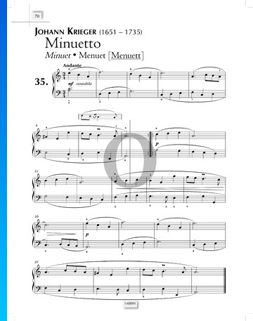 Minuet in A Minor Sheet Music