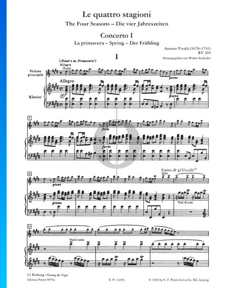 La Primavera – Spring, Op. 8, RV 269