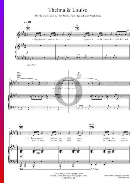 Thelma + Louise Sheet Music