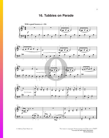 Tubbies On Parade Musik-Noten