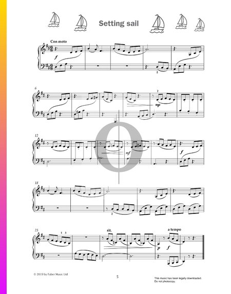 Setting Sail Sheet Music