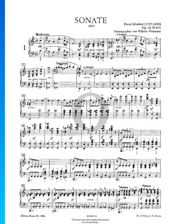 Piano Sonata in A Minor, Op. 42 D 845 Sheet Music