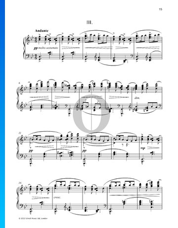 Cameo in g-Moll, Op. 56 Nr. 3 Musik-Noten