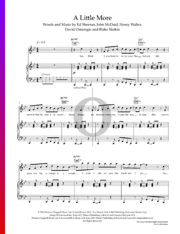 A Little More Sheet Music