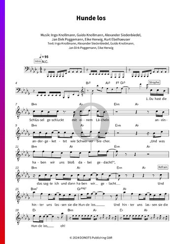 Hunde los Sheet Music