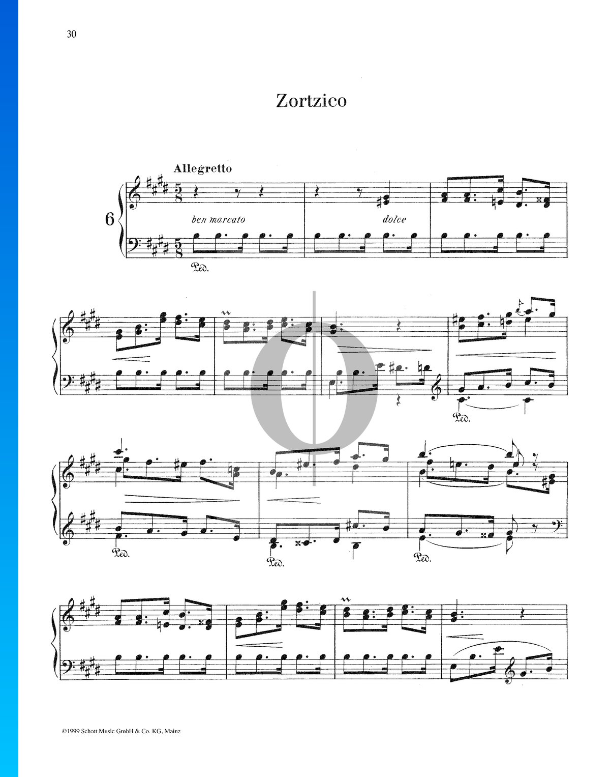 ▷ Partition Gnossienne N°6 » Erik Satie (Piano solo) - OKTAV
