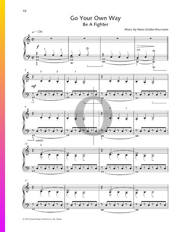 Go Your Own Way (Be A Fighter) Sheet Music