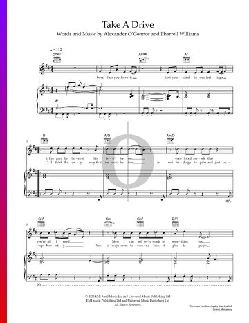 Take A Drive Sheet Music