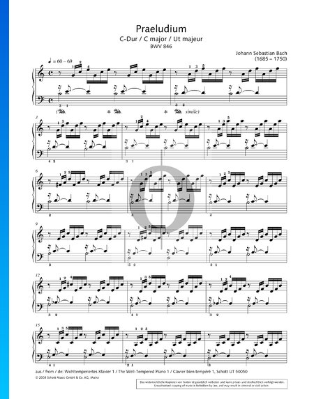 Prelude 1 C Major, BWV 846