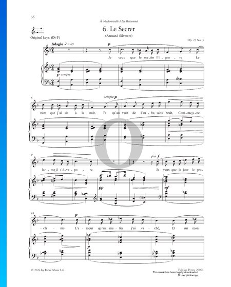 Le Secret, Op. 23 No. 3