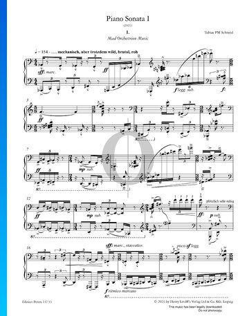 Piano Sonata No. 1 Musik-Noten
