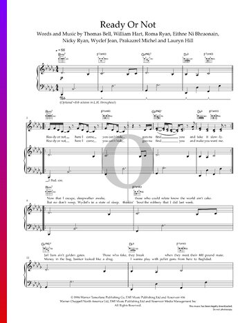 Ready Or Not Sheet Music