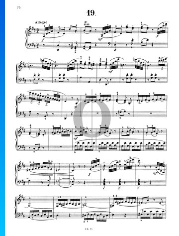 Sonata in D Major, Hob XVI: 33 Spartito