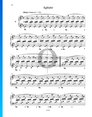 Agitato, Op. 109 No. 8 Sheet Music