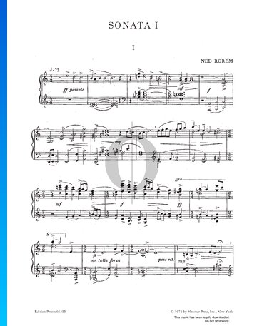 Sonata No. 1 Sheet Music