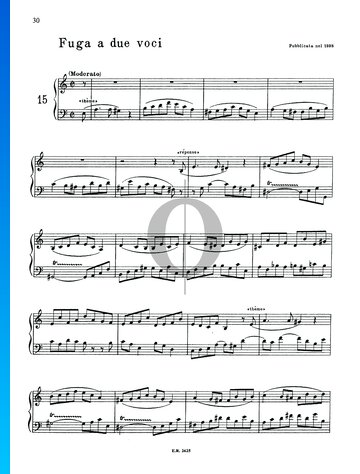 Fugue in A Minor, Op. posth. P3 No.2 Sheet Music