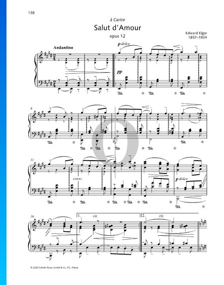Salut d'Amour, Op. 12