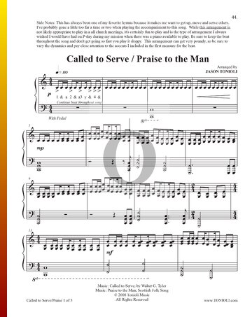 Called to Serve / Praise to the Man bladmuziek