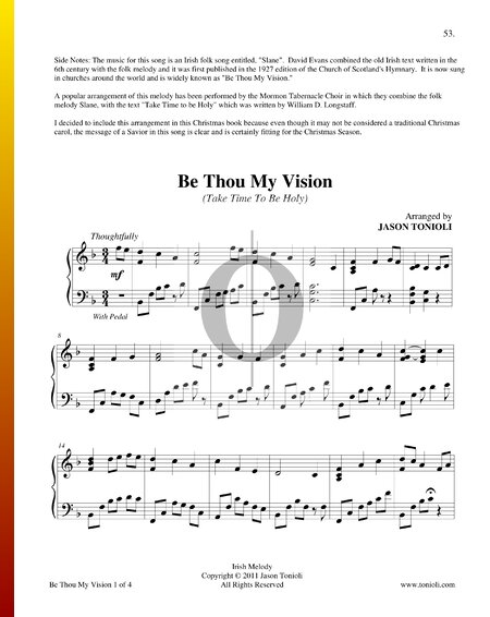 Be Thou My Vision (Take Time To Be Holy)