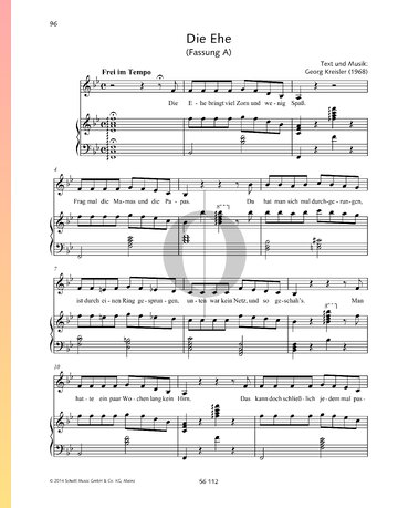 Die Ehe Sheet Music