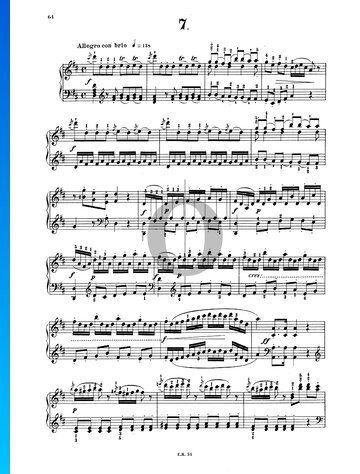 Sonate in D-Dur, Hob XVI: 37 Musik-Noten