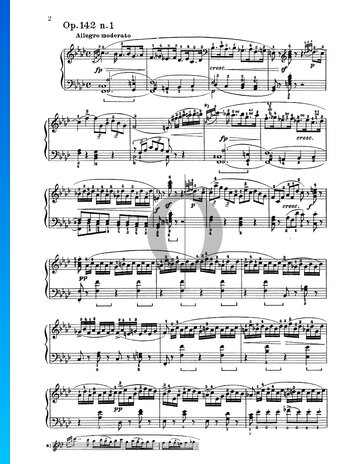 Impromptu in f-Moll, Op. 142 Nr. 1, D 935 Musik-Noten