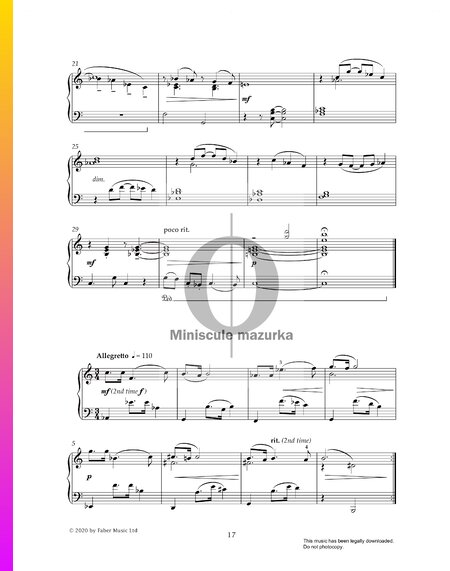Miniscule Mazurka Sheet Music