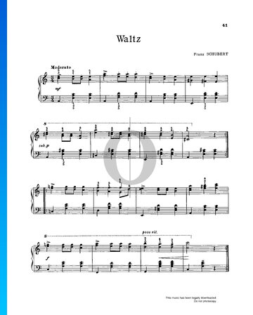 Partition Waltz in A Minor, D. 924, Op. 91 No. 9