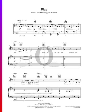 Blue Sheet Music