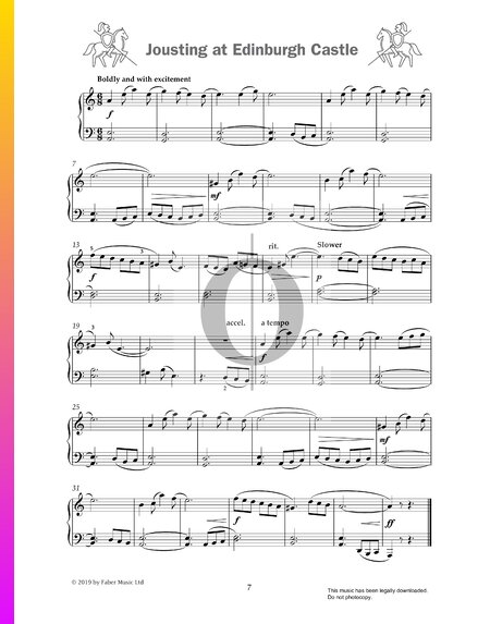 Jousting At Edinburgh Castle Sheet Music