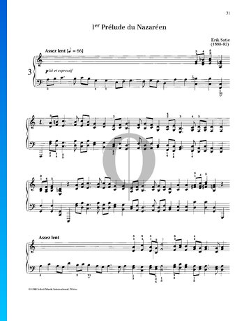 ▷ Partition Gymnopédie N°1 » Erik Satie (Piano solo) - OKTAV