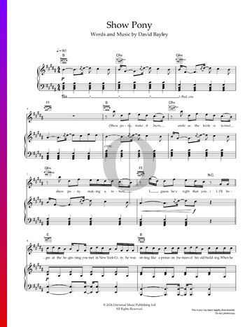 Show Pony Sheet Music