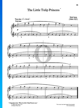 The Little Tulip Princess Sheet Music