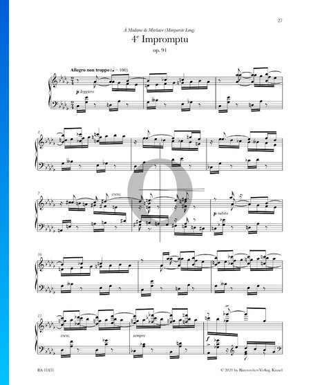 Impromptu, No. 4 Op. 91